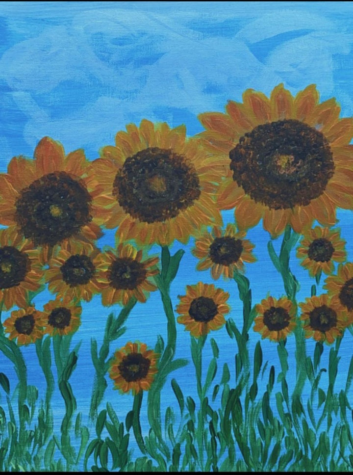 Birthday Sunflowers 2023 by Tanya Lee Raycroft