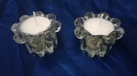 Bubbled Glass Candles